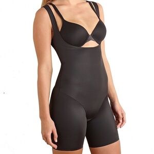 NWOT TC Fine Shapewear Shape Away® Back Magic® Open-Bust Thigh Slimming Bodysuit